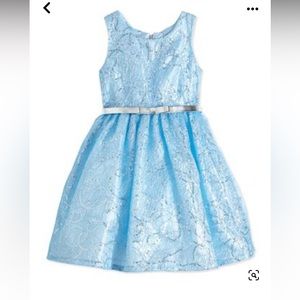 Zoe ltd blue ice sequin dress size 12 years
